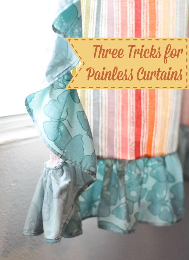 3 Tricks for sewing painless curtains